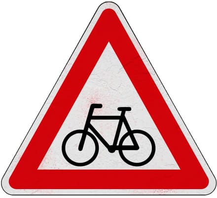 Pas op fietsers bord - J24 | Sign Again materiaal | 30 cm