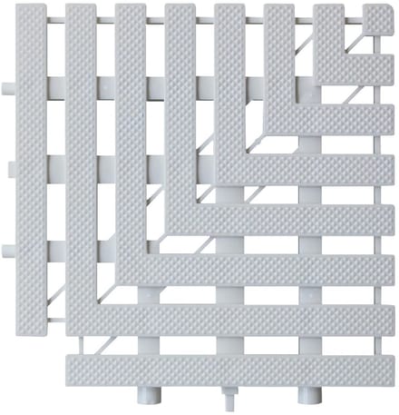 Dailygoods- Overloopdeksel Hoek - Afvoerputdeksel - Drainage Deksel - Zwembad Grondrooster - Waterafvoer Deksel - Geschikt voor Overloopsystemen
