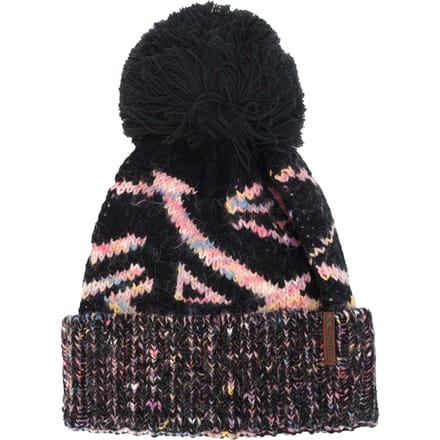 Trespass Dames/Dames Diandra Kleurblok Gebreide Pom Pom muts (Zwart)