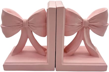 Clayre & Eef Boekensteunen Set van 2 Roze Kunststof