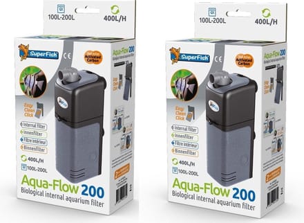 SuperFish - AquaFlow - Dual Action 200 - Aquariumfilter - 2 stuks