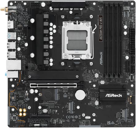 ASRock A620AM PRO-A WiFi Moederbord - AMD A620A - AMD AM5 - DDR5 RAM - Micro-ATX