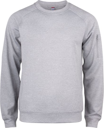 Clique Basic Active Roundneck 021010 - Grijs-melange - S