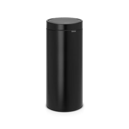 Brabantia Afvalbak Touch Bin - Staal - Mat Zwart - 29.5x32x72cm - 30l