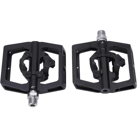 Pédales de Vélo Vélo Cyclisme Scellées Sans Calage avec Kit d'Accessoires de Chaussure pour Série SPD black