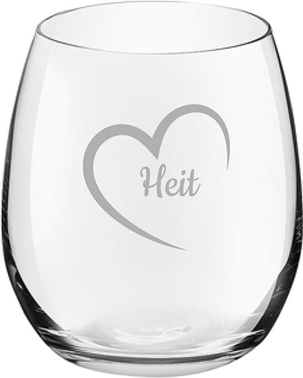 Gegraveerde Drinkglas 39cl Heit mei hert