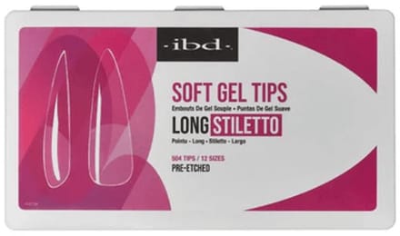 IBD Soft Gel Tips Long Stiletto 504st