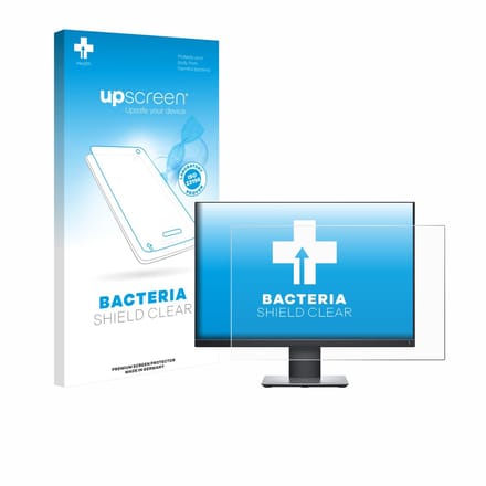 upscreen - Screenprotector voor Dell Professional P2421 - Folie Beschermfolie transparant antibacterieel