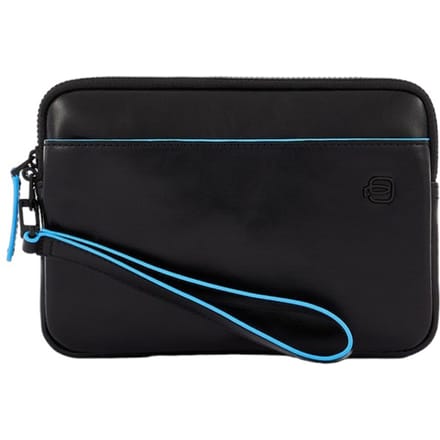 Lederen etui ,smartphone AIRTAG®CONNEQU® Man Piquadro ac5946b2vr-n Zwart