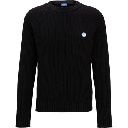 Hugo Unisex Volwassen Regelmatige Raglan Trui (Zwart)