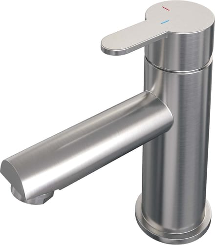 Brauer Brushed Edition wastafelkraan opbouw met type HD4 greep ColdStart geborsteld nikkel PVD