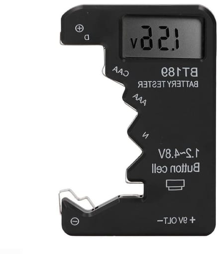 Batterij Tester - Digitale Spanning Meter - Batterijen Controleren - LCD Display - Compact Formaat - Zwart