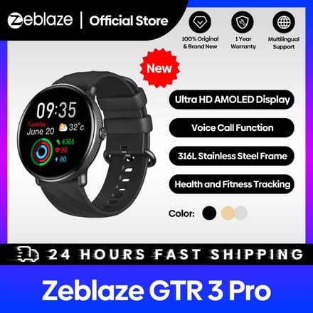 Zeblaze Smartwatch Gtr 3 Pro Voor Android Ios Met Activiteitentracking En