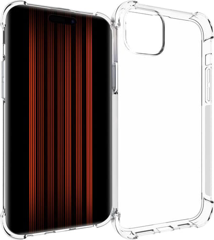 Jumada's - Hoesje Geschikt Voor iPhone 15 Plus - Siliconen Shockproof - Transparant - Cover Case
