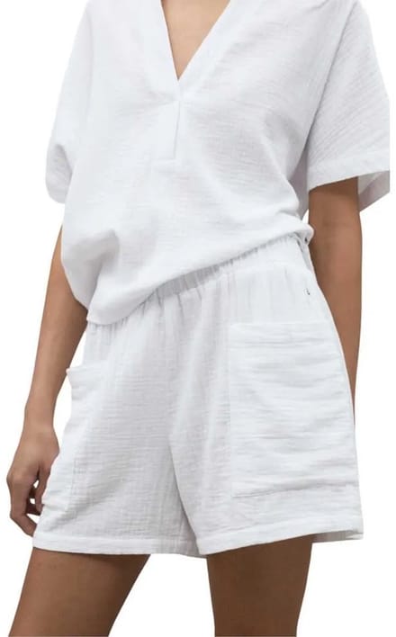 Ecoalf Yera Korte Broek Wit M Vrouw