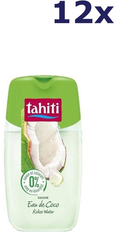 12x Tahiti Douchegel - 250ml - kokos water