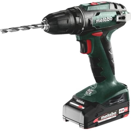 Metabo BS 18 18V Li-Ion accu Boor-/schroefmachine set (2x 2.0Ah accu) in koffer
