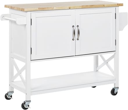 MELE - Keukentrolley - Wit - MDF
