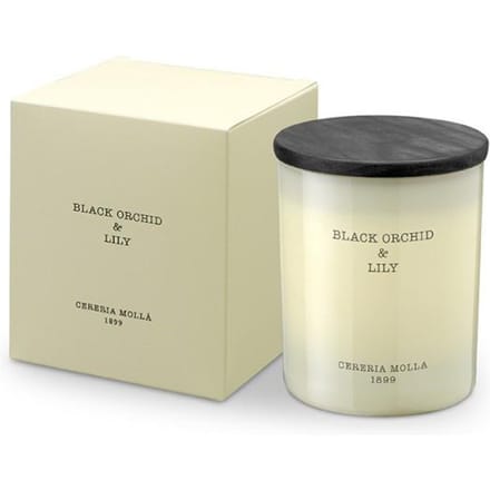 Cereria Molla  - Bougie Premium 230g. Orchidée Noire Et Lys