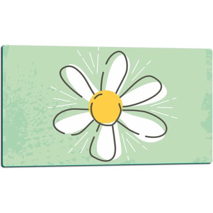 TMK ArtDeko - Snijplank - 52x30 cm - Kleur: Bloemen - Glas