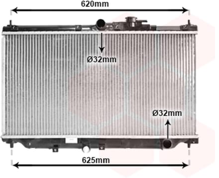 Van Wezel - RADIATOR VOOR HONDA ACCORD 1989-1994 19010PT1003