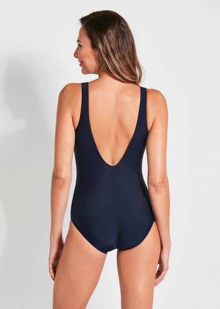 Shaping badpak - blauw / gedess. - Gr. 40 E van Goldner Fashion
