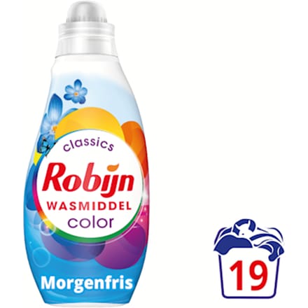 Robijn Klein & Krachtig Classics Color Morgenfris Vloeibaar Wasmiddel 19 wasbeurten