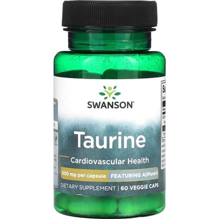Taurine, 500 mg, 60 plantaardige capsules