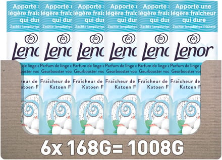 Lenor Light Geurbooster Katoen Fris - 6 x 168 gram - Wasparfum
