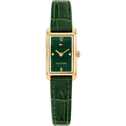 Tommy Hilfiger Madison 1782850 Horloge - Leer - Groen - Ø 19 mm