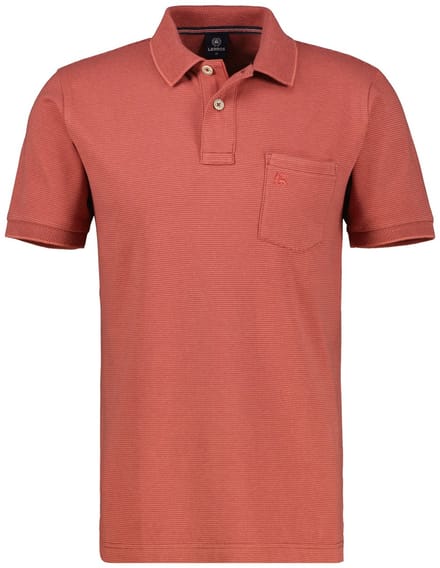 Lerros - Heren Polo - 25332061 - 331 Earth Red