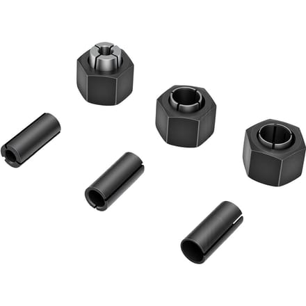 6 Stuks Router Spantangmoer Set Past voor DW6214 DW618 1 2 inch 1 4 inch 12 mm 12,7 mm naar 8 mm 12,7 mm naar 6 mm Router Vervanging