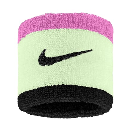 Nike Swoosh Polsband (Set van 2) (Volt/Roze/Zwart)