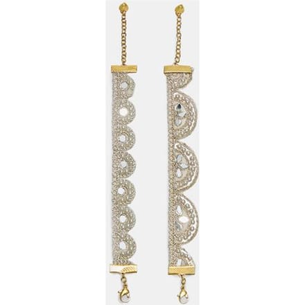 Stradivarius Set van 2 armbanden met spiegeltjes  Goud OS