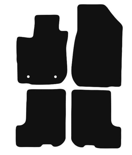 BASIC zwarte veloursmatten voor: Dacia Sandero Stepway II FL hatchback (2018-2021)