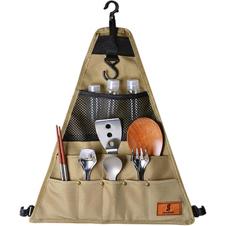 Sac de rangement de camping extérieur Polyvalent Récipient de rangement multi-poches Organisateur de sac de rangement black