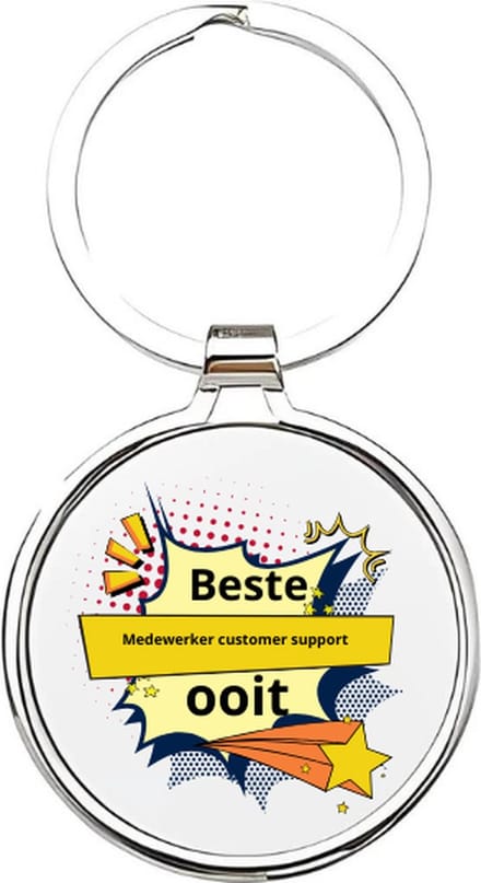 Akyol - de beste medewerker customer support ooit Sleutelhanger - Werk - de beste medewerker customer support ooit - medewerker customer support - customer support - support - klantendienst - klantenondersteuning - receptioniste - 4 x 7,5 CM