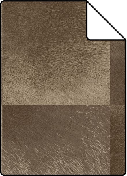 Proefstaal Origin Wallcoverings behang dierenhuid motief donkerbruin - 26,5 x 21 cm - 347325-S