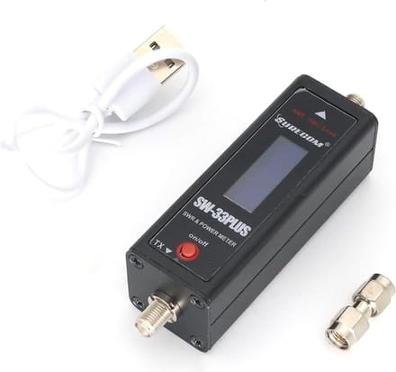 Dual Band VHF/UHF Mini Power en SWR Meter 125-525MHz