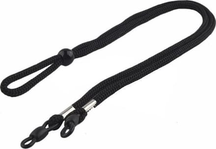 Fako Bijoux® - Brillenkoord - Nylon - 4mm - Verstelbaar - Zwart