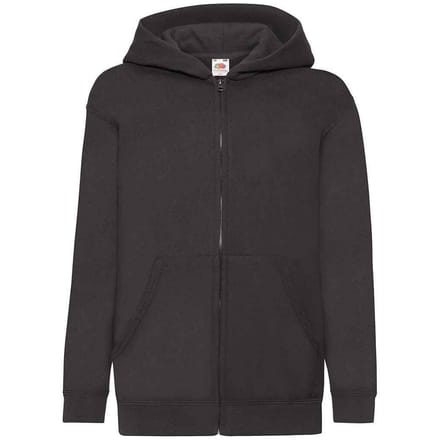 Fruit of the Loom Kinderen/Kinderkapjes Sweatshirt (Zwart)