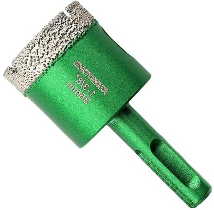 Diamantboor - Kernboor - Tegels Boren - Vacuüm Gesoldeerd - 35mm SDS-Plus - Groen