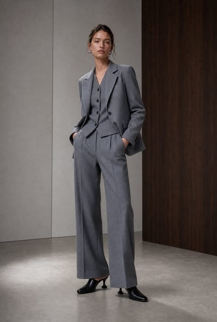 Raven viscose blend pants | Grey - Grey / S