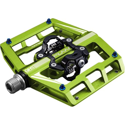FUNN Mamba SPD Dubbelzijdige clipless pedalen, groen