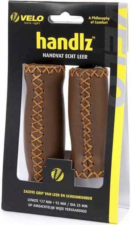 Handvatten Velo Leer Rond Lang/Kort Donkerbruin