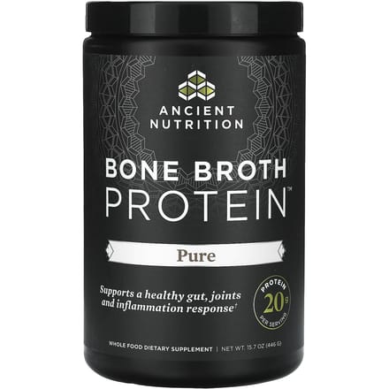 Ancient Nutrition, Protéine de Bouillon d'Os, Pure, 15,7 oz (446g)