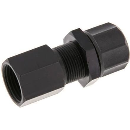 11.6x9 & G3/8'' Aluminium Rechte Opsteekkoppeling Binnendraad Schotdoorvoer