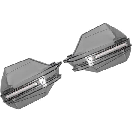 Universele Motorfiets Winddichte Handbeschermer Schild LED Winddeflector Blauw Geel Licht gray