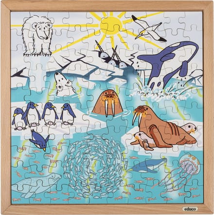 Natuur en klimaatpuzzel - Opwarming van de aarde - Educo - Educatief speelgoed