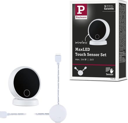 71225 MaxLED Paulmann Home Draadloze aanraaksensor Wit, Zwart